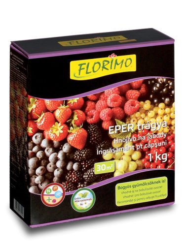 FLORIMO - eper, aprógyümölcs trágya /doboz/ 1 kg