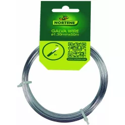   Nortene - Galvawire galvanizált dróthuzal ezüst 1,3 mm x 50 m