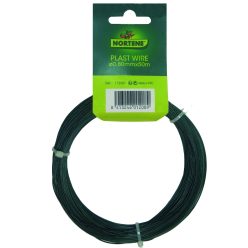   Nortene - Plast Wire műanyagbevonatos galvanizált dróthuzal zöld 0,8 mm x 50 m