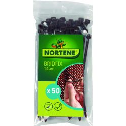 Nortene - BRIDFIX műanyag gyorskötöző barna 14 cm