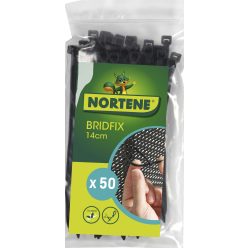 Nortene - BRIDFIX műanyag gyorskötöző fekete 14 cm