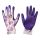Extol Lady virágmintás kerti kesztyű - Lila, 8-as méret