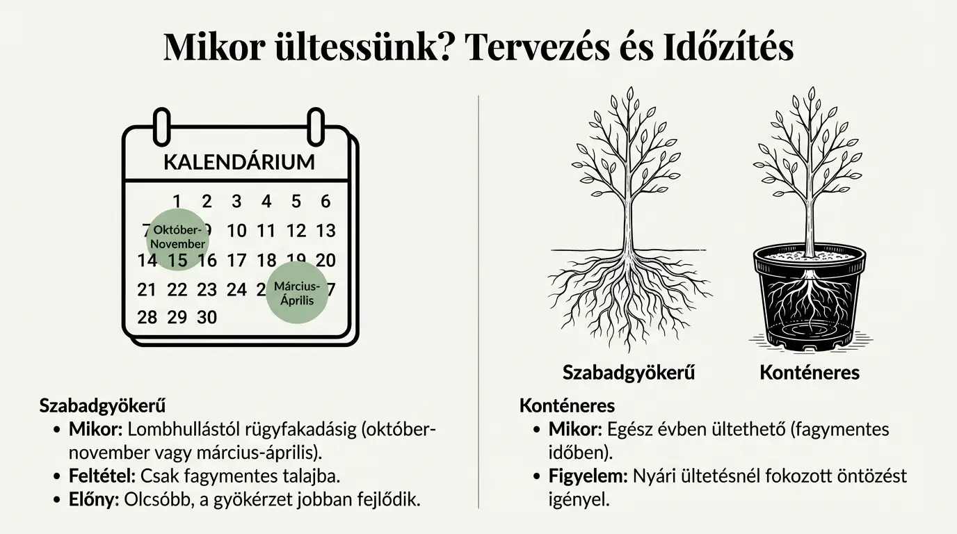 Gyümölcsafa ültetési ideje