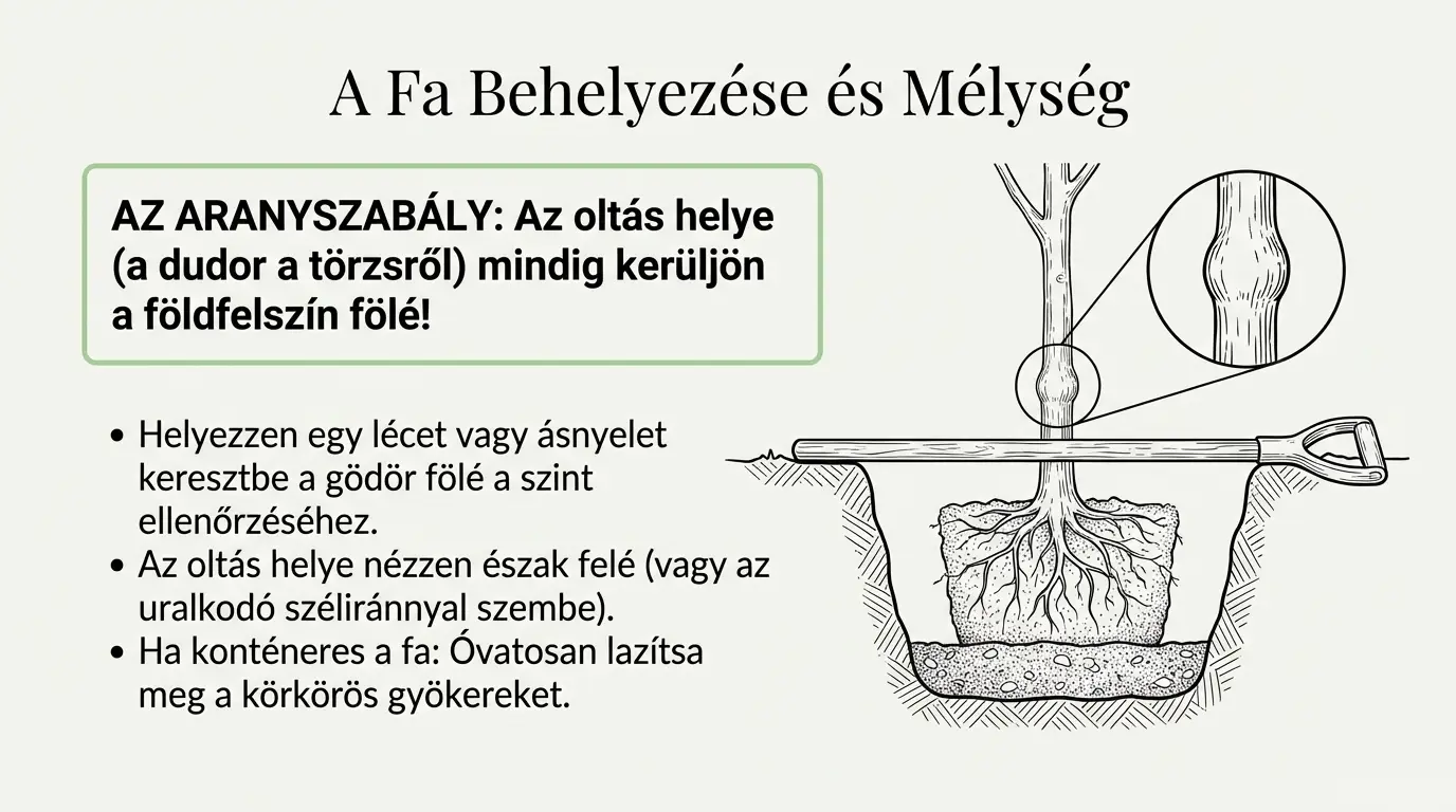 Gyümölcsfa ületetés - oltás helye